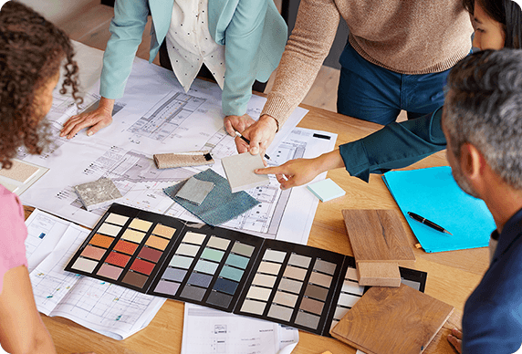 フロアコーティング施工の打ち合わせイメージ